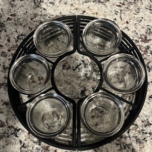 Patio table/umbrella candle holder.